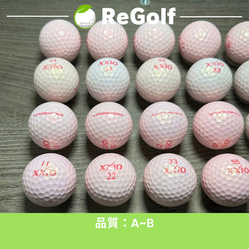 【中古】 【送料無料】 ロストボール XXIO ゼクシオ カラーボール ピンク 銘柄混合 20球 ABランク ゴルフボール リゴルフ